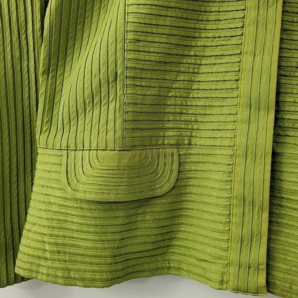 FITTED Textured Ribbed Blazer SZ 8 Chico's Jacket - Picture 10 of 14